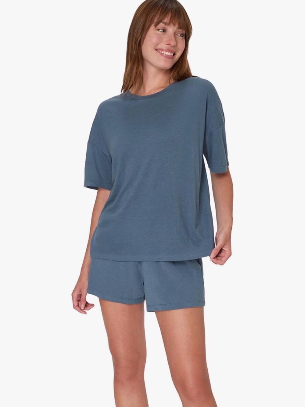 Viral Hanes Slate Blue Pajama Set